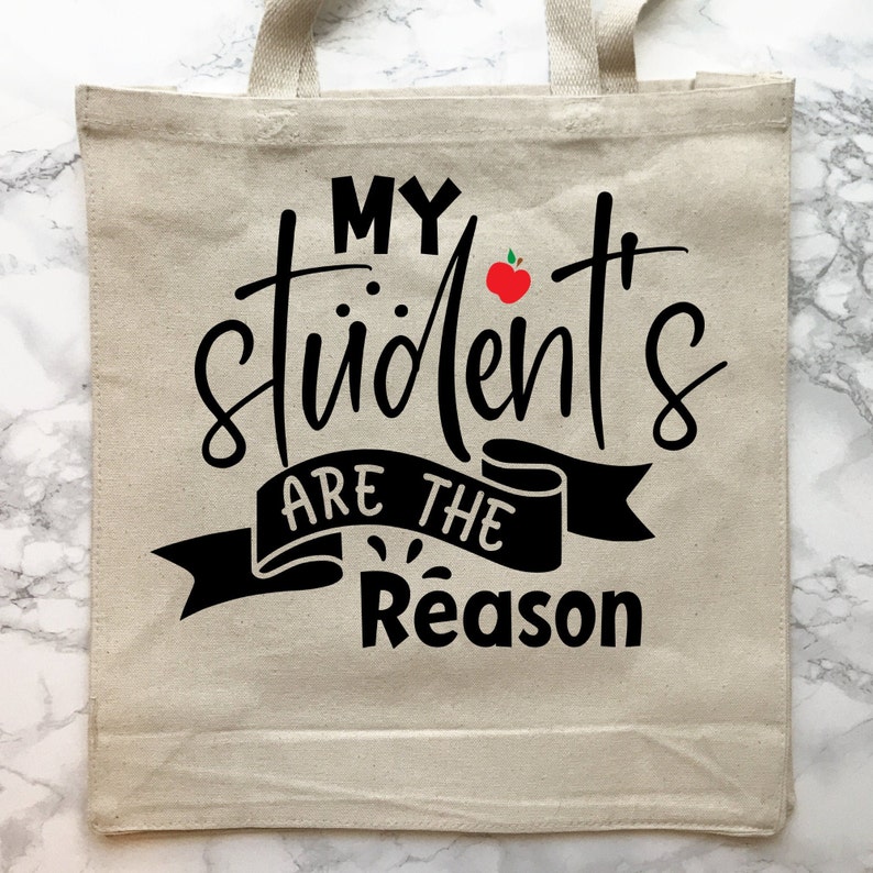 TOTE BAGS TEACHER Theme Canvas Tote Bags Cotton Teacher Design Tote Bags Teaching Sayings Etsy