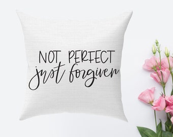 Christian Pillow Cover: Bible Verse Cotton Throw Pillow Case (18"x18")
