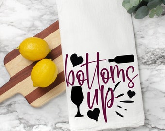 FLOUR SACK TOWELS Wine towels Custom tea towels Cotton tea towels Kitchen towels