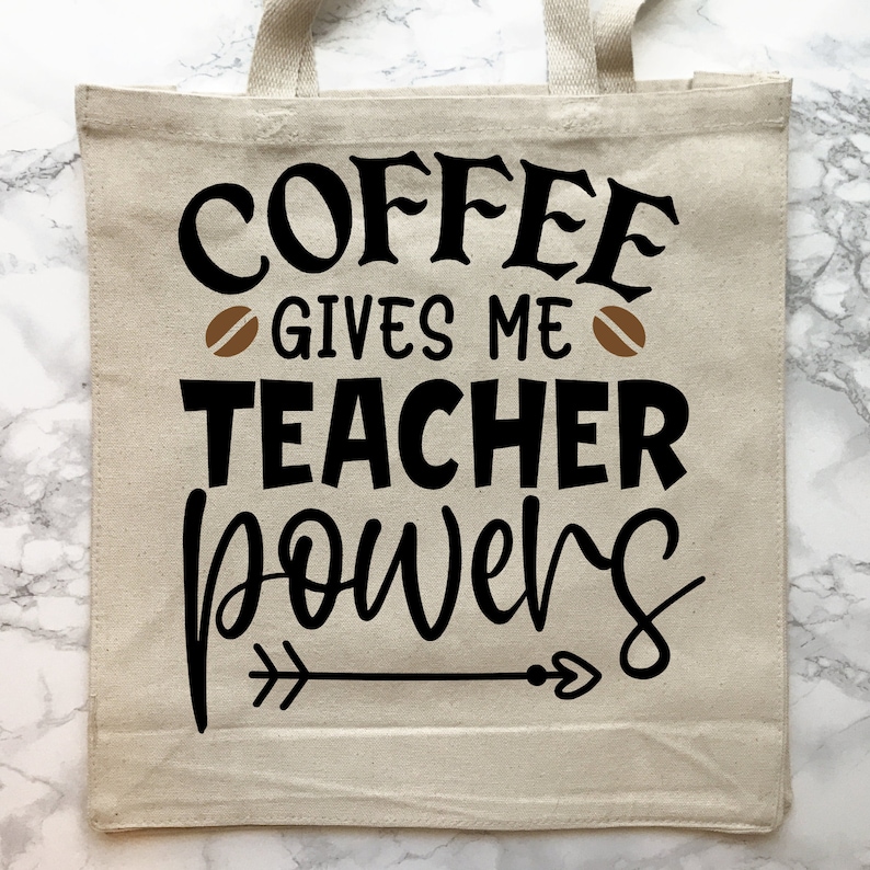 TOTE BAGS TEACHER Theme Canvas Tote Bags Cotton Teacher Design Tote Bags Teaching Sayings Etsy