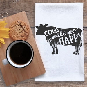 FLOUR SACK TOWELS Farmstyle Tea towels Custom tea towels Cotton tea towels Kitchen towels