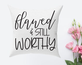 Christian Pillow Cover, Bible Verse Throw Pillow Case (18"x18")