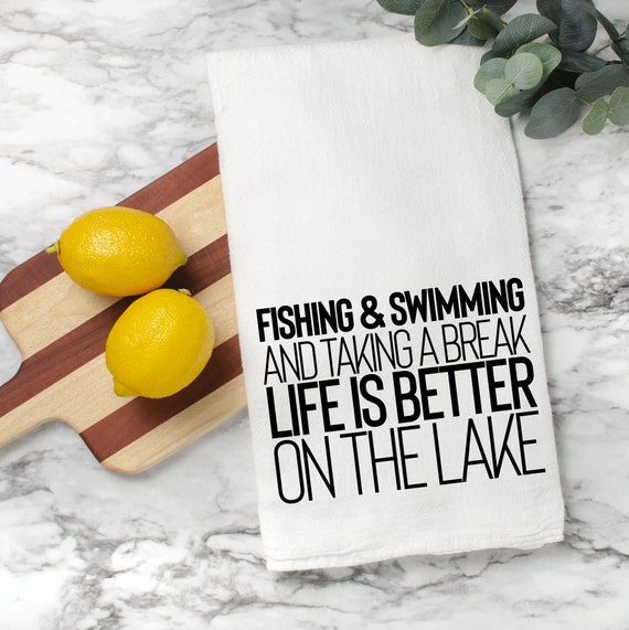 Life is Better at the Beach Kitchen Towel Flour Sack 