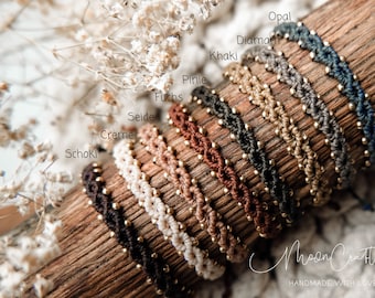 Pulsera macramé • Nυɾια • Boho • Hippie • Elige tu color favorito