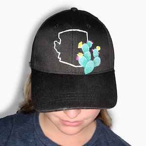 Arizona Cactus Painted Baseball Cap