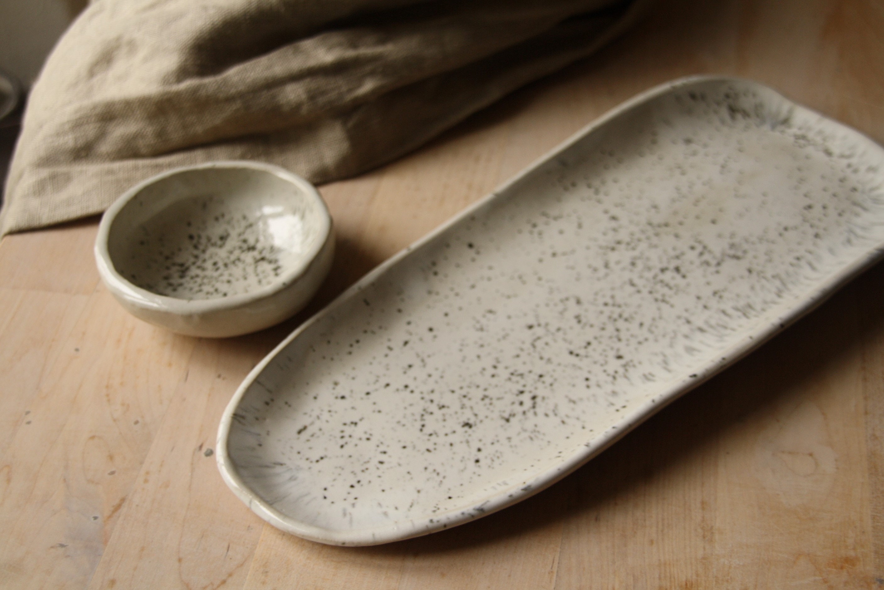 Handmade Ceramic Sushi Set. Sushi Plate. Sushi Serving Set. Etsy