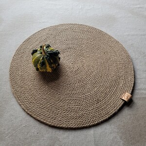 Natural Jute Placemats Decorative Table Setting Placemats for Farmhouse Decor. One, Set of Two, Set of 4 image 4