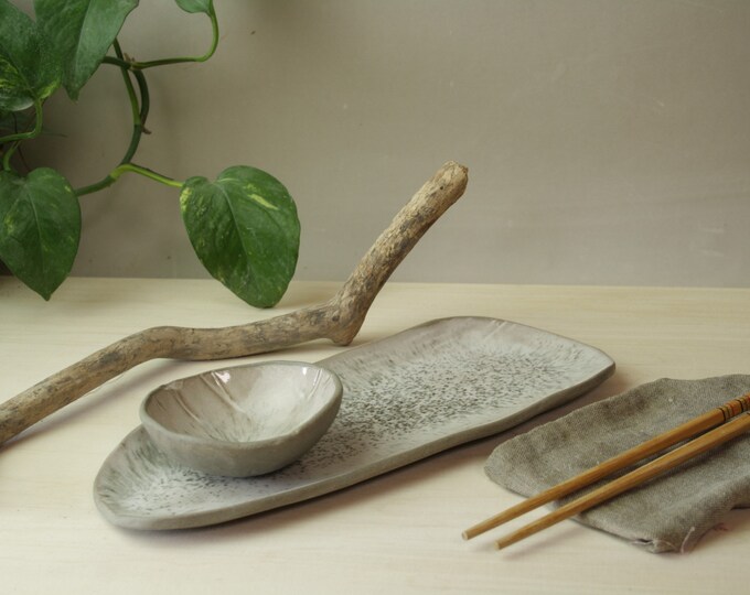 Handmade Ceramic Sushi Set. Sushi Plate. Sushi Serving Set. Etsy