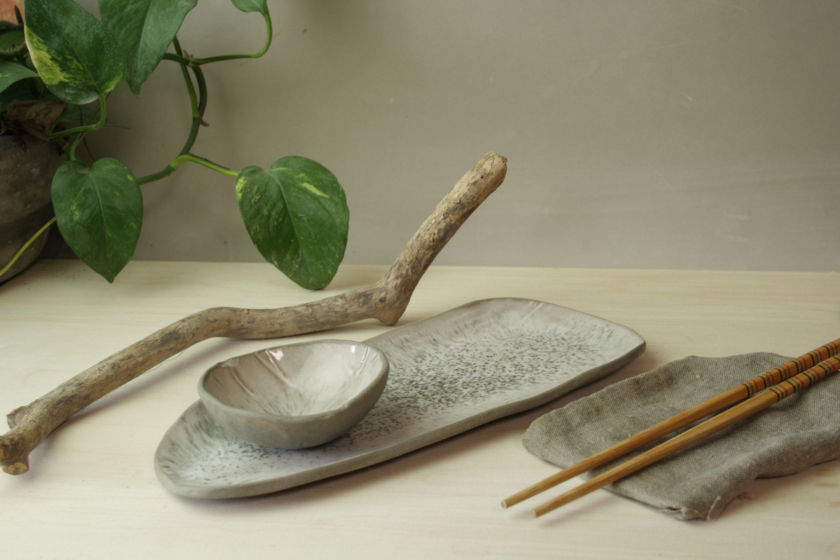 Handmade Ceramic Sushi Set. Sushi Plate. Sushi Serving Set. Etsy