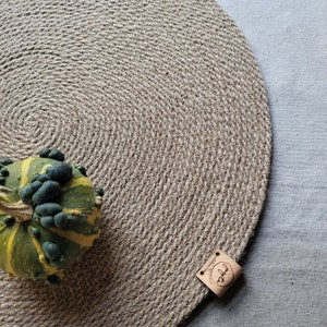 Natural Jute Placemats Decorative Table Setting Placemats for Farmhouse Decor. One, Set of Two, Set of 4 image 3