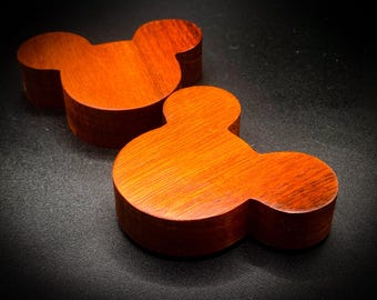 Bloodwood Mickey Icon Box | Engagement Proposal Keepsake | Ring Box