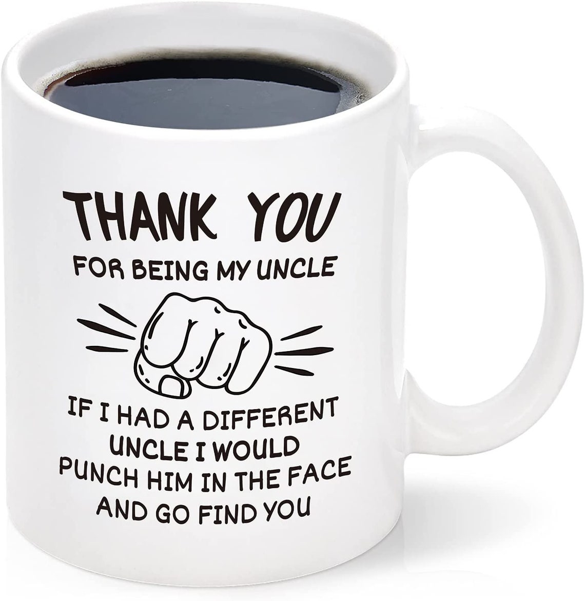 Best Uncle Gift Thank You for Being My Uncle Funny Coffee