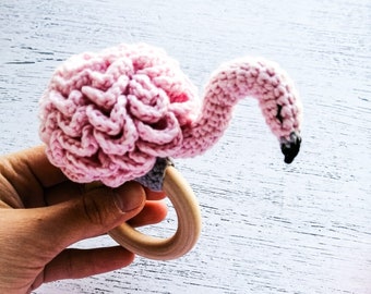 flamingo rattle