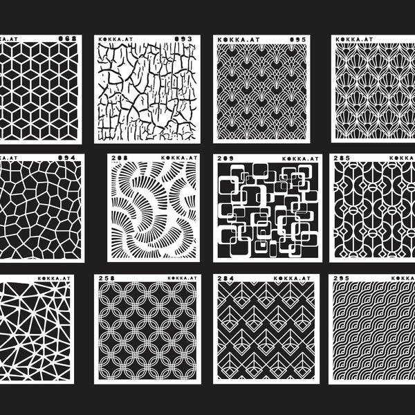 Plastic Stencil Etsy