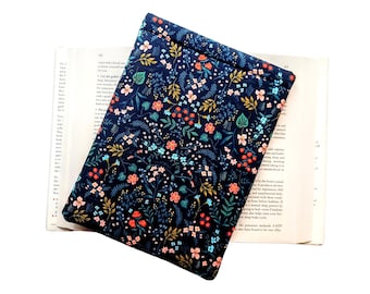 Book sleeve Book cover Book pouch padded booksleeve Rifle paper co. book sleeve pretty book sleeve book protector book lover gift Mom gift