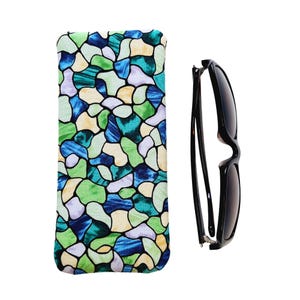 Stained Glass Fabric Eyeglass Case, Padded Glasses Sleeve image 5
