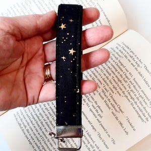 Rifle Paper Co. Key Fob Wristlet: Celestial Stars Fabric Keychain
