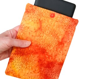 Kindle Paperwhite case, Padded Kindle sleeve, Tie Dye Kindle cover with snap closure, for 11th generation, Signature edition, Summer Kindle