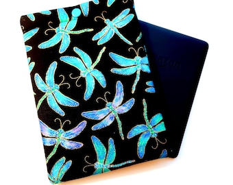Funda para Kindle Dragonfly: Funda acolchada para lector electrónico con cierre a presión, hecha a mano por QueentopazCreations.