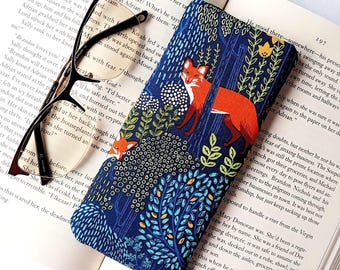 Estuche de tela Fox para gafas: funda acolchada y suave
