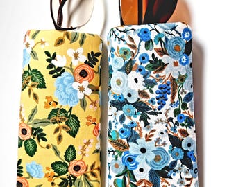 Rifle Paper Co. Eyeglasses Case: Padded Floral Sunglasses Protector