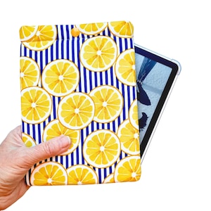 Lemon Kindle Sleeve with Snap: Padded E-Reader Pouch for All Kindle Models