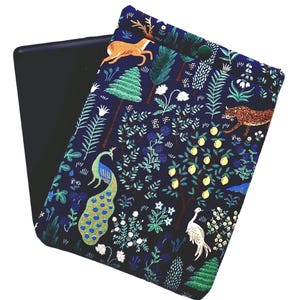 Rifle Paper Co. Kindle Sleeve With Snap: Padded E-Reader Case, Woodland Print