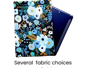 Rifle Paper Co. iPad Mini 6/7 Padded Sleeve with Snap/ Several Fabric Options Available