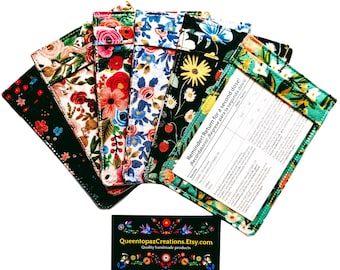 Rifle Paper Co. ID Card Holder: Floral Fabric Wallet Sleeve