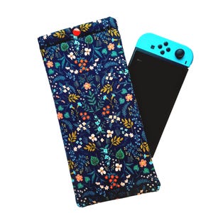 Rifle Paper Co. Nintendo Switch Carrying Case: Floral Padded Switch Pouch with Snap