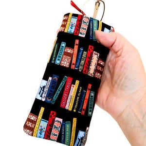 Book Club Fabric Eyeglasses Case: Padded Sunglasses Sleeve, LIMITED EDITION