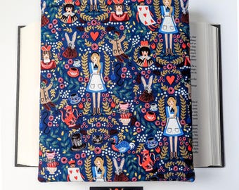 Alice in Wonderland Padded Book Sleeve: Rifle Paper Co. Fabric Book Cover