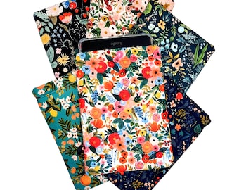 Rifle Paper Co. Kindle Sleeve: Padded Fabric Case with Snap