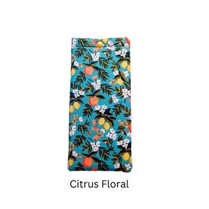 Nintendo Switch case or Switch Lite case for women, Padded OLED Switch pouch, Pretty carrying case with secure snap, Several fabric choices Citrus Floral