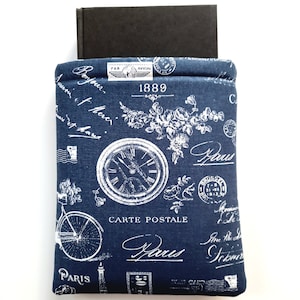 Padded Book Sleeve: Paris Travel Book Protector