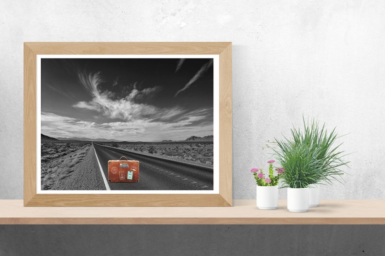 Traveling Photo Prints Wall Art Set of 6 Prints Travel Picture Wall Art Download Travel Poster Black and White Prints Printable Wall Art