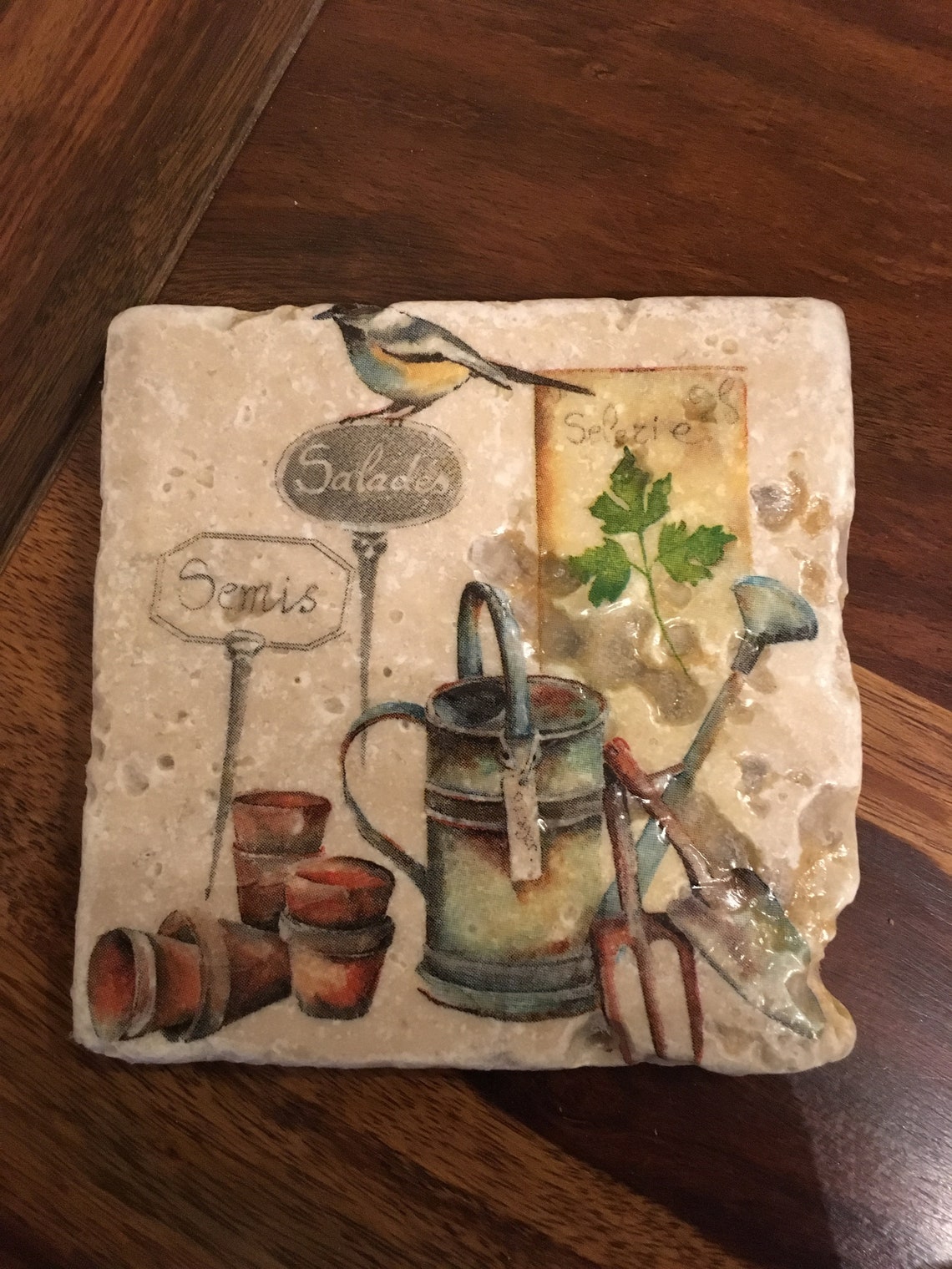 Set of 4 Natural stone coasters Etsy