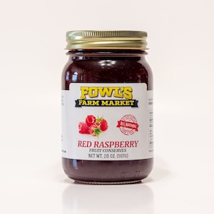 Seedless Red Raspberry Conserves 20 Oz.