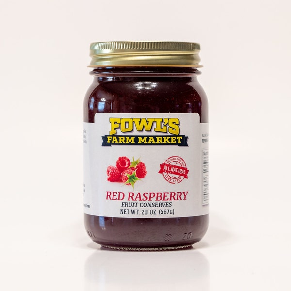 Seedless Red Raspberry Conserves 20 Oz.