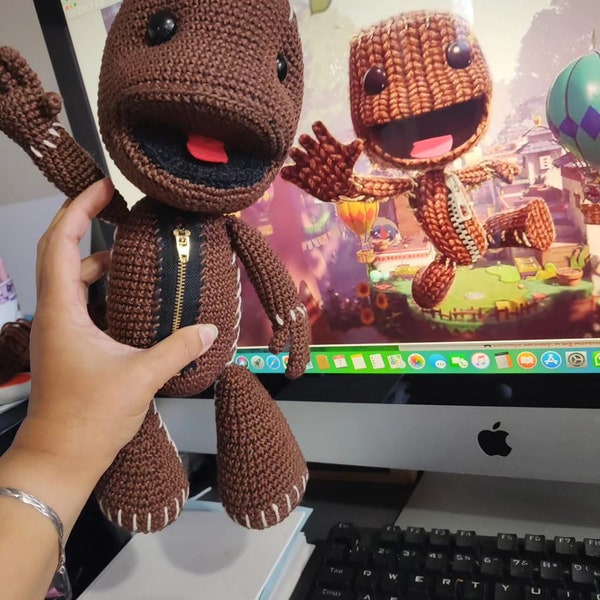 Receita Amigurumi de Crochê - Modelo Sackboy