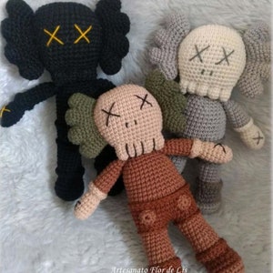 Amigurumi Crochet Pattern - Kaws Model (DIY)