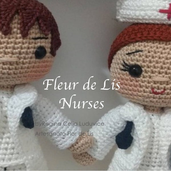 Receita Bonecos de Crochet - Enfermeiros Amigurumi