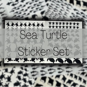 Only 105.00 usd for Black Vinyl Resin Stickers- Sea Life series Online at  the Shop