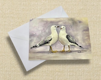 Seagull greeting card