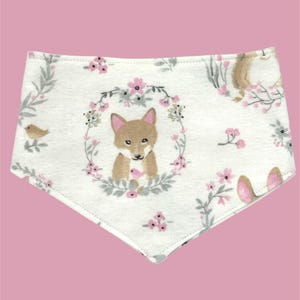 Baby bib - woodland animals
