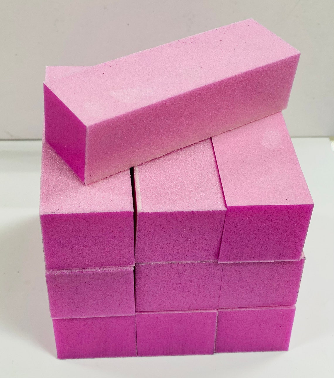 3pcs Pink Buffer White Grit Premium 3-Way | Etsy