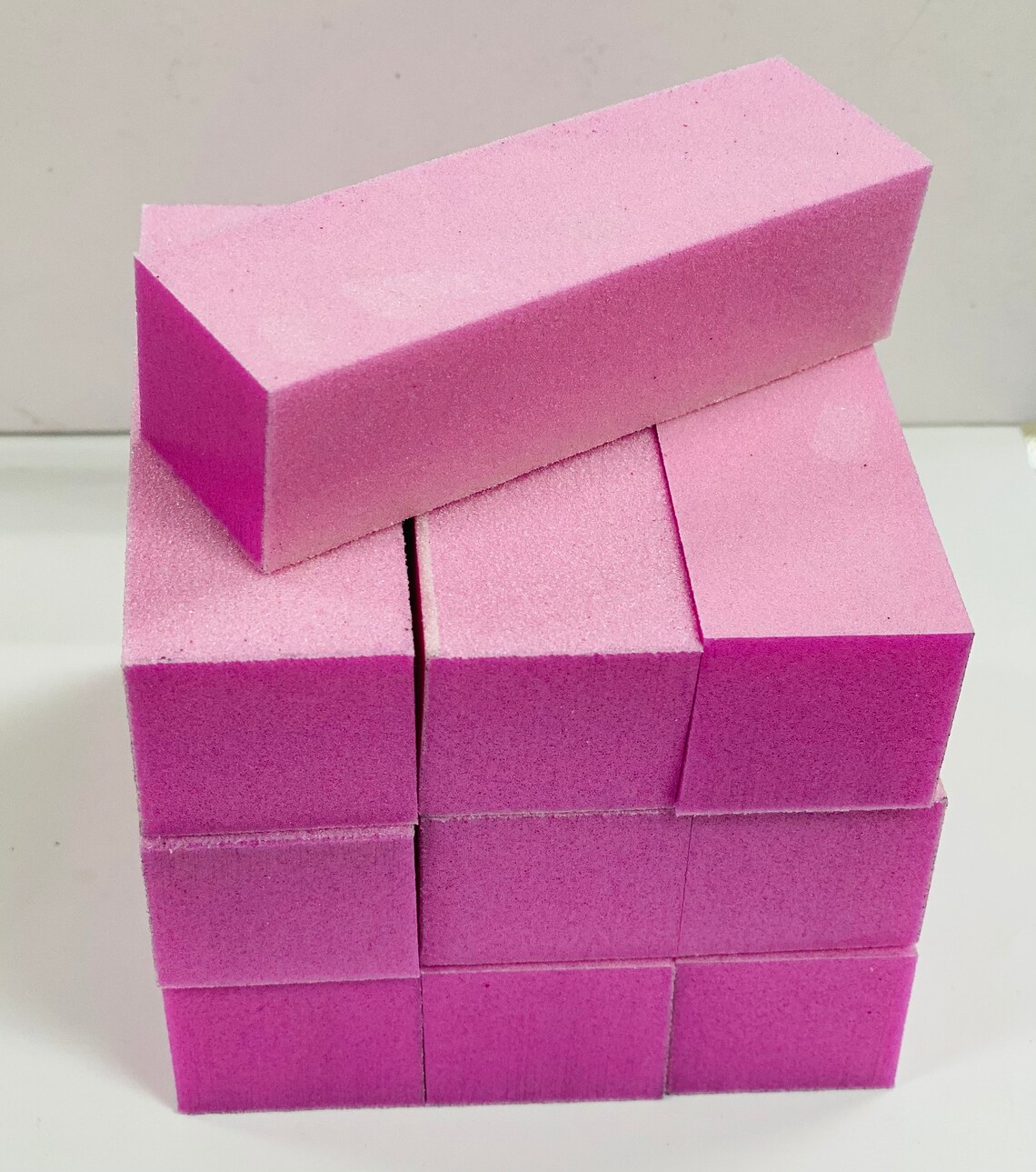 3pcs Pink Buffer White Grit Premium 3Way Etsy