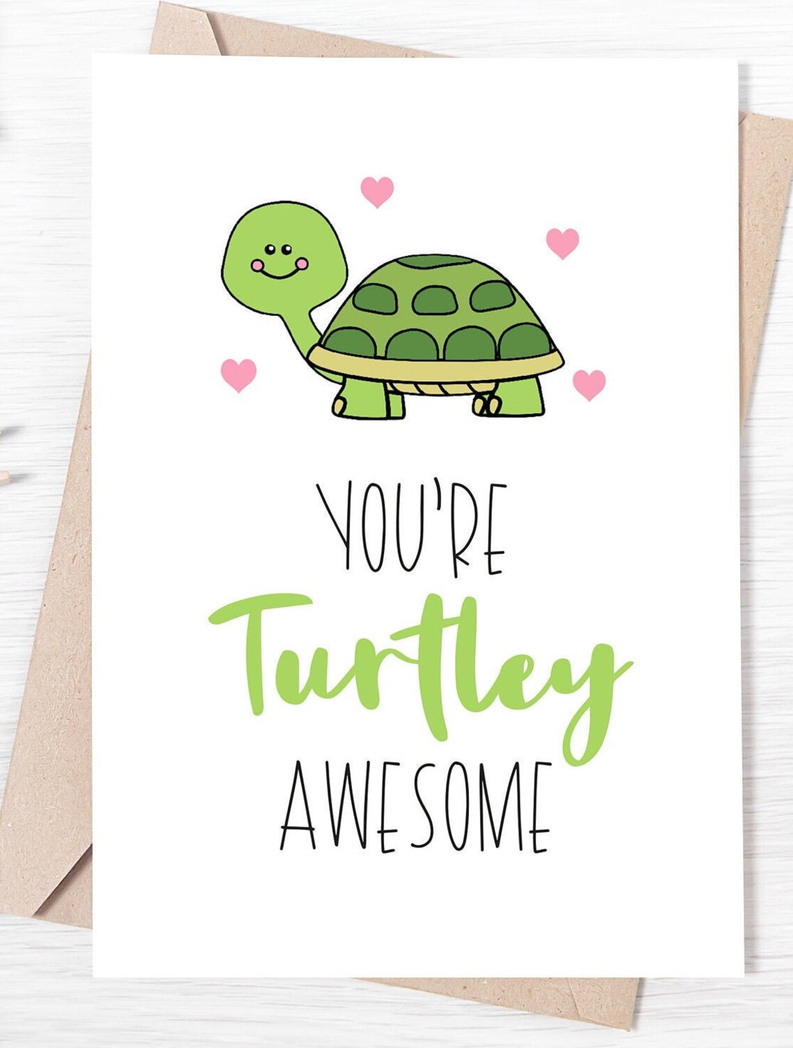 You re Turtley Awesome Cute Valentines Anniversary Card Etsy You re Turtley Awesome Cute Valentines Anniversary Card Etsy