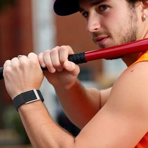 Nylon Sport Band for WHOOP 5.0 MG, Breathable Adjustable Fitness Tracker Strap