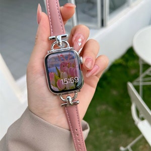 Lora Leather Apple Watch Band For Women - Cute Applewatch Band - Cute, iwatch,luxury, Applewatch Band - 38mm/40mm/41mm/42mm/44mm/49mm